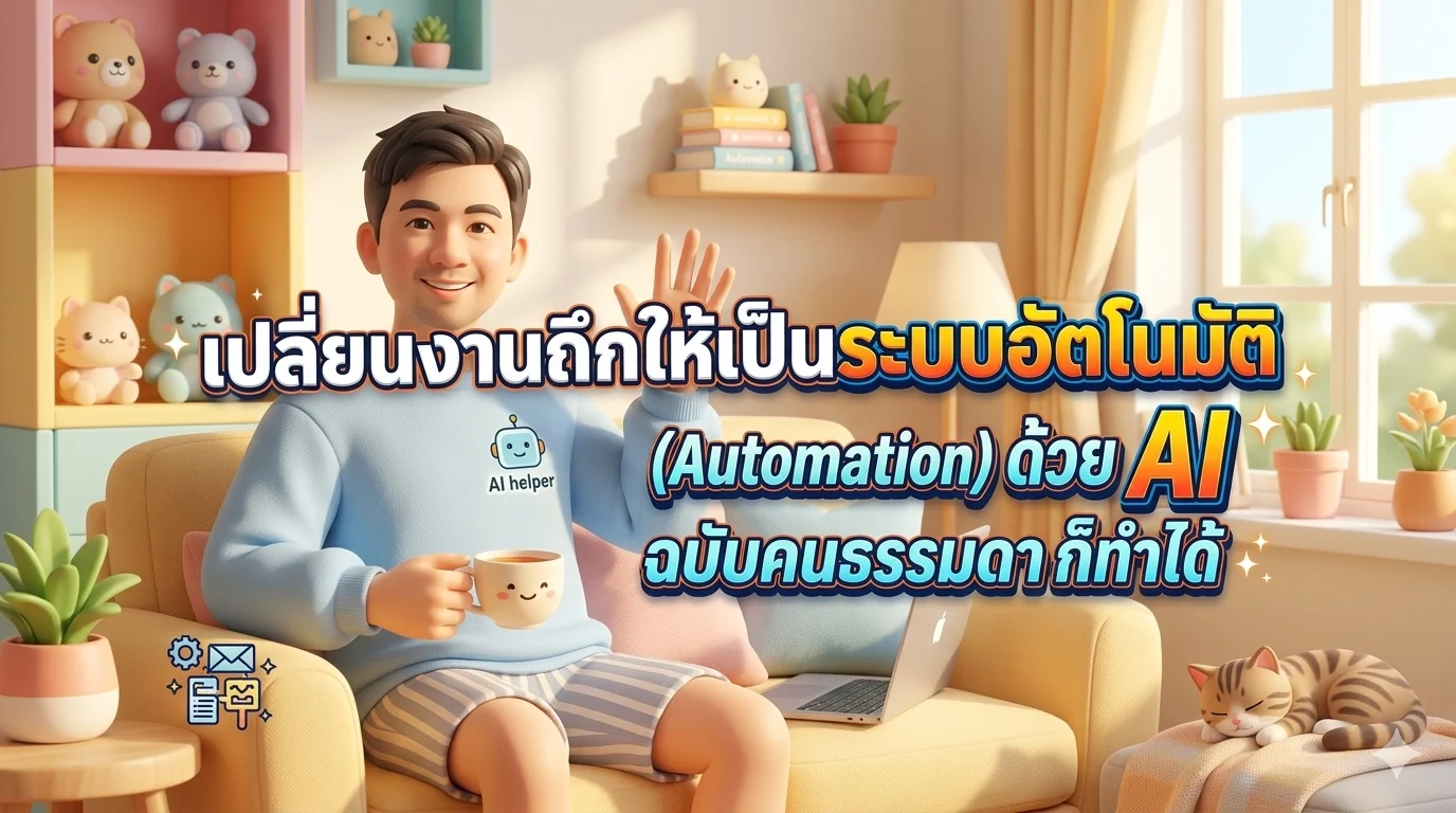 เปลี่ยนงานถึกให้เป็นระบบอัตโนมัติ (Automation) ด้วย AI สำหรับคนทำงานทั่วไป