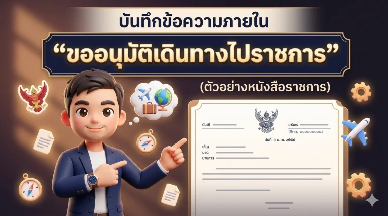 ขออนุมัติเดินทางไปราชการ